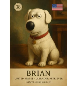 Híres kutyák – 2. rész – Brian a Griffin család művelt kutyája