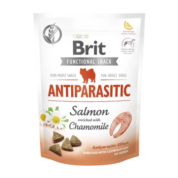 Brit Care Functional Snack Antiparasitic lazacos-kamillás jutalomfalat kutyáknak 150 g