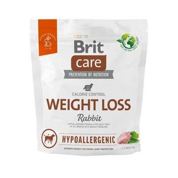 Brit Care Weight Loss Hipoallergén Kutyatáp Hízásra Hajlamos Kutyáknak Nyulas