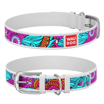 WAUDOG QR Tag bőr nyakörv "Summer"