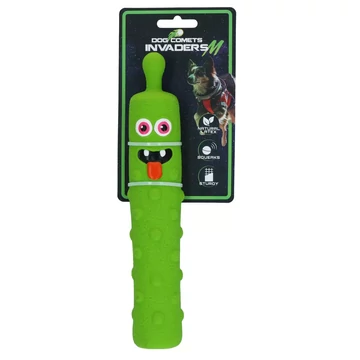 Dog Comets Invaders latex sípoló kutyajáték – zöld M