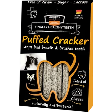 Qchefs Puffed Cracker Természetes Fogtisztító Stick Kutyáknak