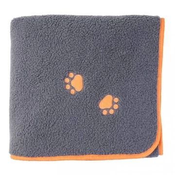 Zoon Sherpa szőrme tappancsos narancssárga kutya takaró 100 x 110 cm