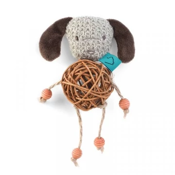 Zoon Rattan plüss kutyus macskajáték macskamentával 15 cm