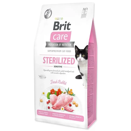 Brit Care Cat Grain Free Sterilised sensitive Rabbit macskatáp