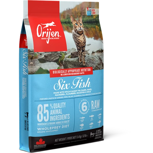 Orijen Six Fish Gabonamentes Száraz Macskatáp