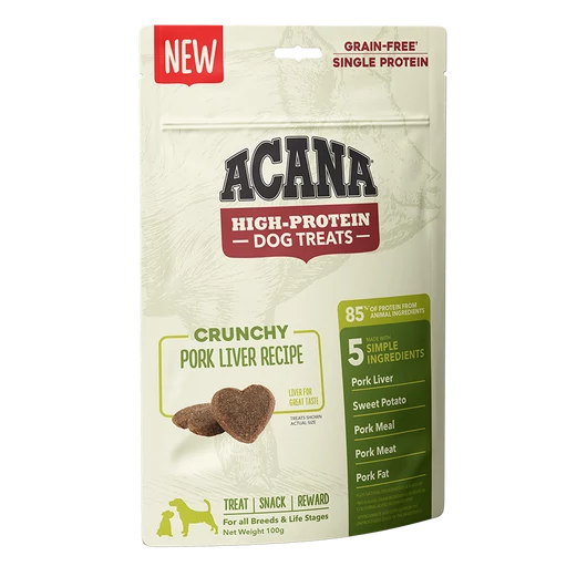 Acana Single magas fehérjetartalmú extrudált sertésmájas jutalomfalat