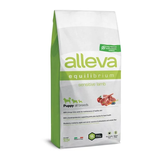 Alleva Equilibrium Gluténmentes Sensitive Mini/Medium Kölyök Kutyatáp Bárány