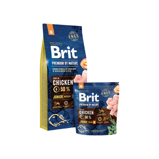 Brit Premium by Nature Medium Junior kölyök kutyatáp