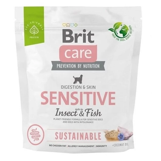 Brit Care Sustainable Insect Sensitive Csirkezsírmentes Rovarfehérjés Kutyatáp