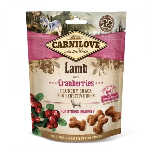 Carnilove Dog Crunchy Snack Lamb with cramberies - Bárányhús vörösáfonyával