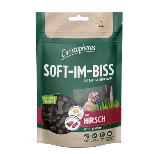 Christopherus Dog Jutalomfalat Grain free Soft-Im-Biss Szarvas