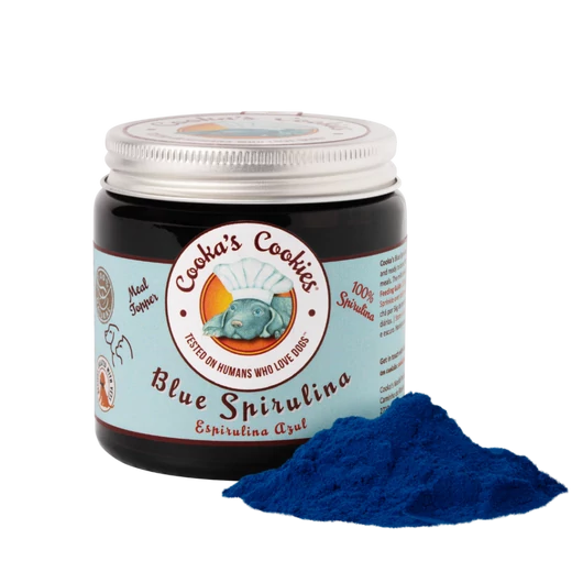 Cooka’s Kék Spirulina – Természetes támogatás az egészséges öregedéshez kutyáknak