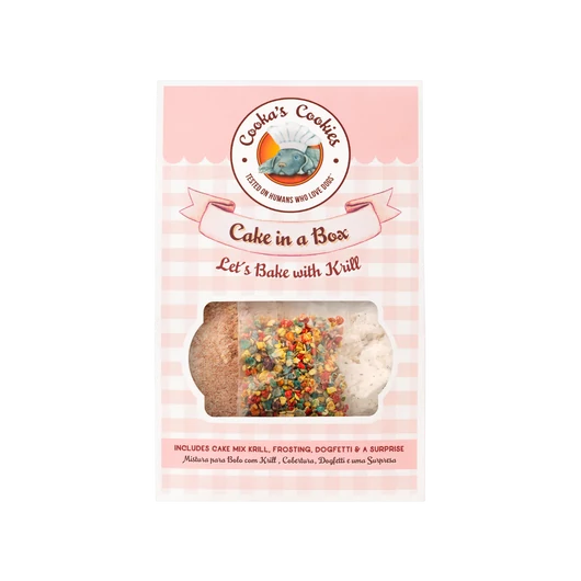 Cooka’s Cake in a Box – KKrilles Kutyatorta Omega-3-ban gazdag recepttel