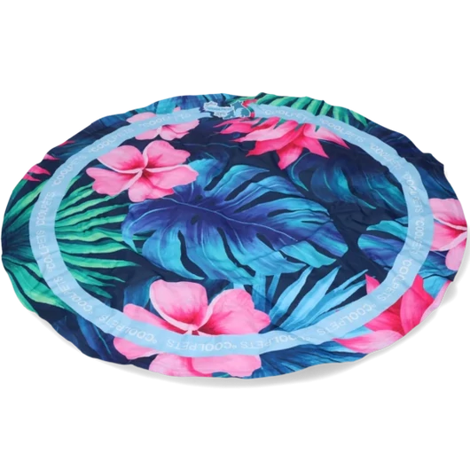 CoolPets Tropical Premium virág mintájú hűsítő matrac kutyáknak