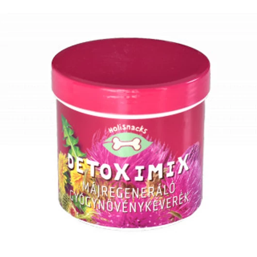 Holisnacks Detoximix Májregeneráló és Méregtelenítő Gyógynövénykeverék Kutyáknak, 100 g