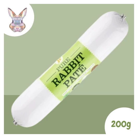 JR Pet Products 100% Nyúlhús Rolád – Nedves Eledel és Jutalomfalat Kutyáknak (200 g)