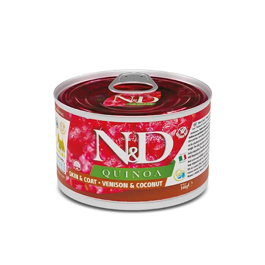 N&amp;D Quinoa adult mini szarvas és kókusz nedves táp felnőtt, kistestű kutyáknak