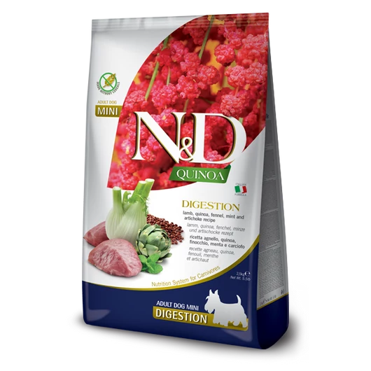 N&amp;D Dog Quinoa Digestion bárány felnőtt kistestű kutyatáp
