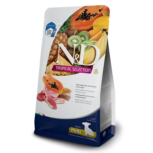 N&amp;D Tropical Selection puppy mini bárányos kutyatáp