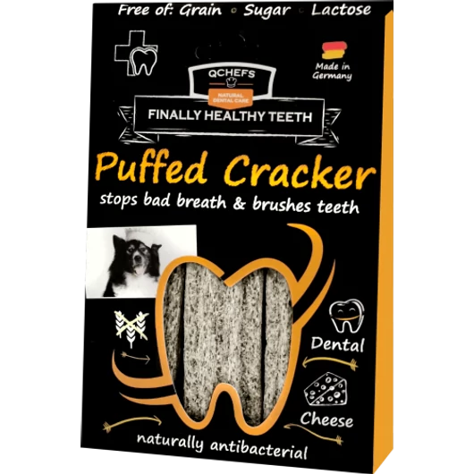 Qchefs Puffed Cracker Természetes Fogtisztító Stick Kutyáknak