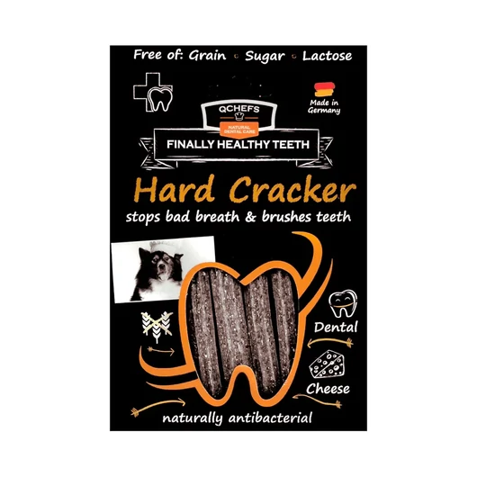 Qchefs Hard Cracker Természetes Fogtisztító Stick Kutyáknak