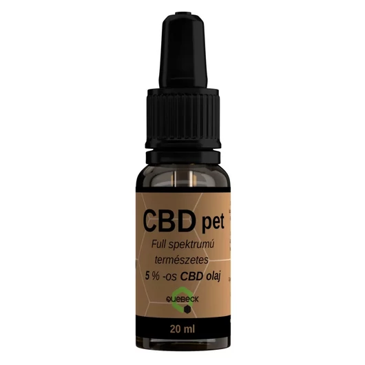 Quebeck CBD Pet 5% Full spektrumú olaj 20ml 