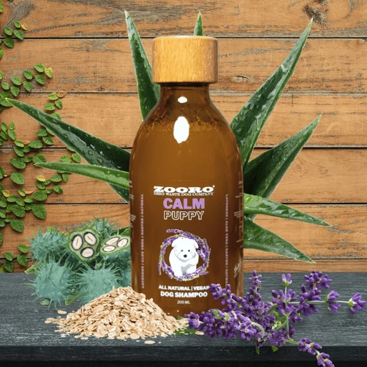 Zooro Calm Puppy 100% természetes, vegán kutyasampon kölyökkutyáknak