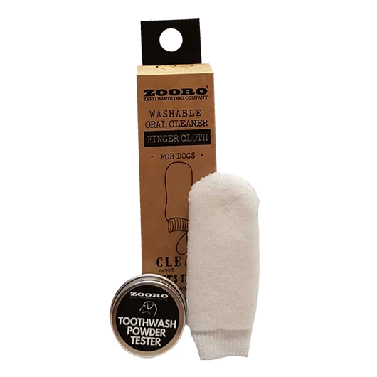 Zooro mosható és ujjra húzható, ezüstionos fogkefe + ajándék fogmosó pohár