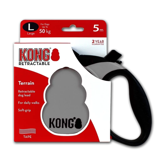 Kong visszahúzódó póráz szürke