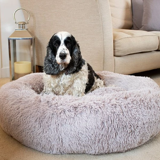 Zoon Ovális kifordítható sötétszürke extrapuha szőrös kutyafekhely L