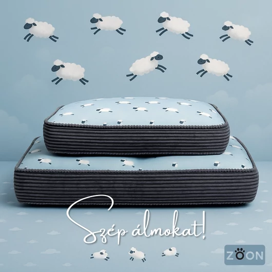 Zoon bársony szegélyű puha kutyapárna - mosható huzattal