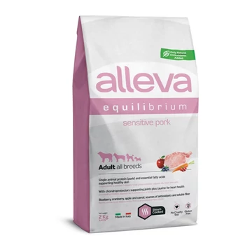 Alleva Equilibrium Gluténmentes Sensitive Felnőtt Kutyatáp Sertés 2kg