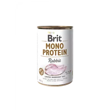 Brit Mono Protein Hipoallergén Gabonamentes Nedves Eledel Nyulas 400g