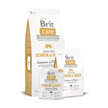 Brit Care Grain-Free Salmon Senior &amp; Light kutyatáp 3kg