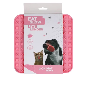 Eat Slow Live Longer Lick Mat Wave habzsolásgátló nyalogatós tálca