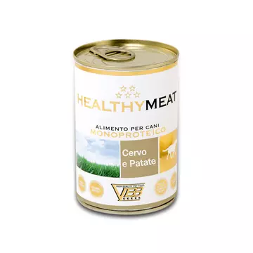 Healthy Meat 95% Szarvas Monoproteines Paté Burgonyával Felnőtt kutyáknak 400g