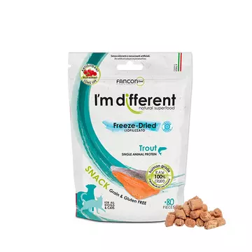 I’m Different® freeze-dried pisztráng jutalomfalat 40g