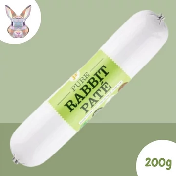 JR Pet Products 100% Nyúlhús Rolád – Nedves Eledel és Jutalomfalat Kutyáknak (200 g)