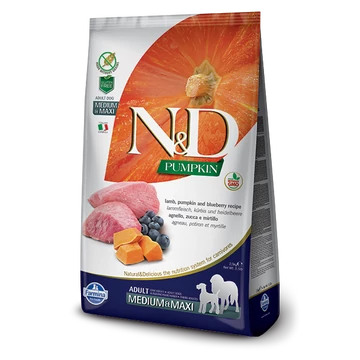 N&amp;D Grain free bárány és áfonya sütőtökkel Adult Medium/Maxi
