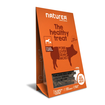 Naturea félnedves sertésmáj jutalomfalat 100g