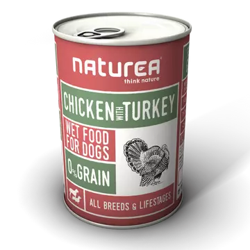 Naturea Chicken &amp; Turkey Nedvestáp 400g