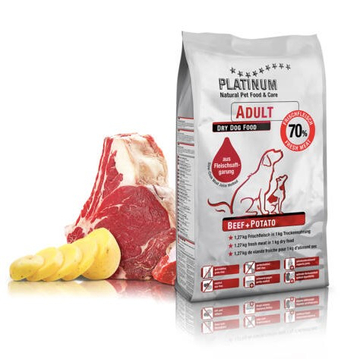 Platinum Natural Adult Beef + Potato kutyatáp 5 Kg
