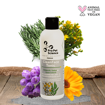 Pro Pet Science CleanFace Fül, Bőr- és szemkörnyékápoló tonic 200ml