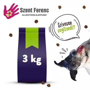 Adomány a Szent Ferenc Állatotthonnak - 3 kg eledel