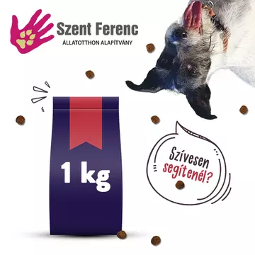 Adomány a Szent Ferenc Állatotthonnak - 1 kg eledel