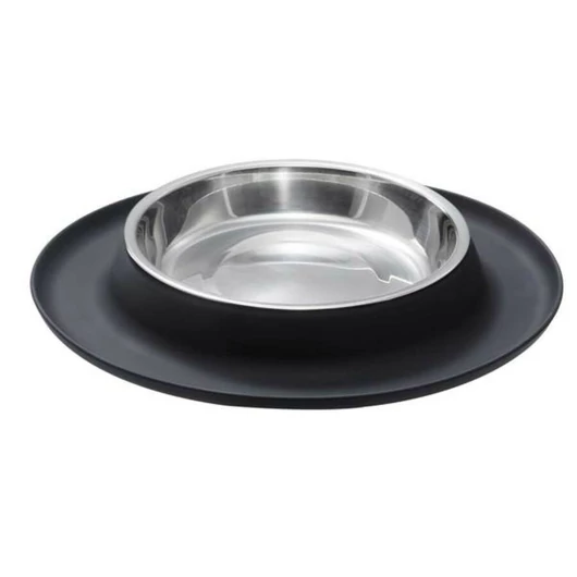Hunter Cat food dish with silicon base fekete