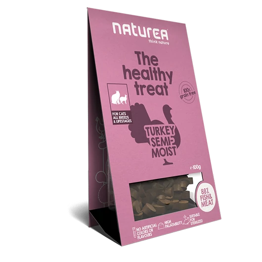 Naturea félnedves pulykás jutalomfalat