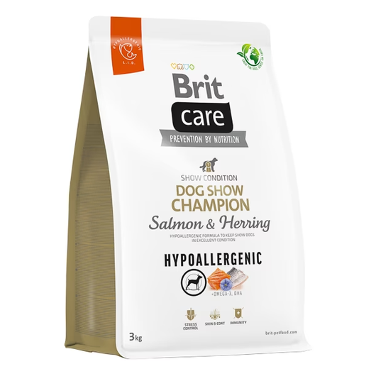 Brit Care Dog Show Champion Salmon&amp;Hering Hipoallergén kutyatáp