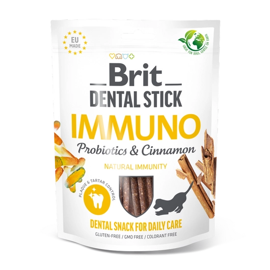 Brit Dental Stick Immuno Vegán Immunerősítő Fogtisztító Rúd
